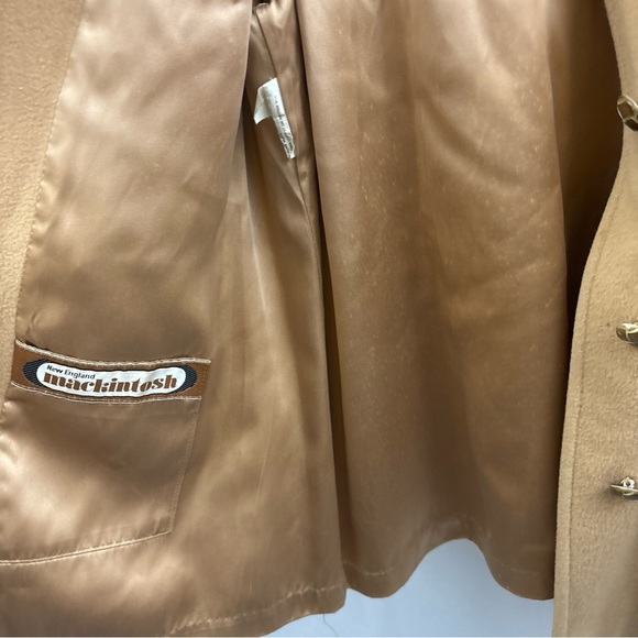 Vintage Mackintosh of New England Women's Size 20.5 Wool Mid Coat Tan Pre-Owned - Picture 11 of 16